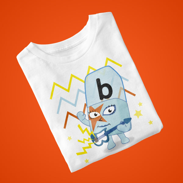 Alphablock B, personalised T