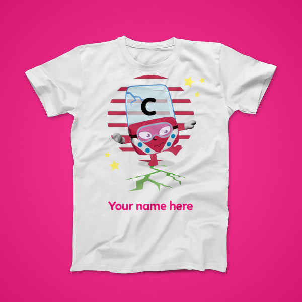 Alphablock C, personalised T