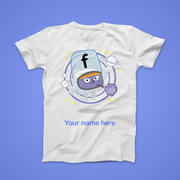 Alphablock F, personalised T