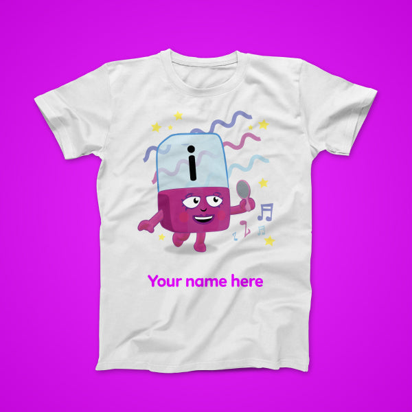 Alphablock I, personalised T