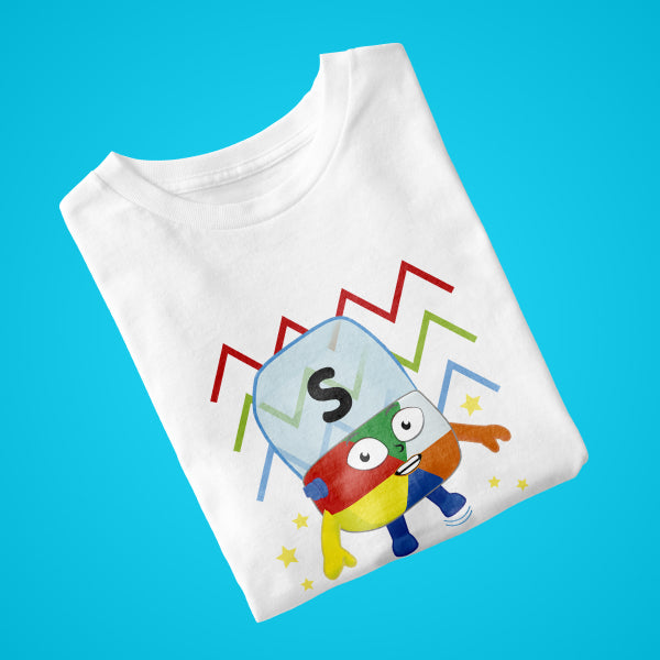Alphablock S, personalised T