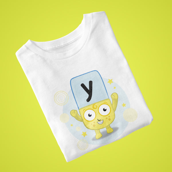 Alphablock Y, personalised T