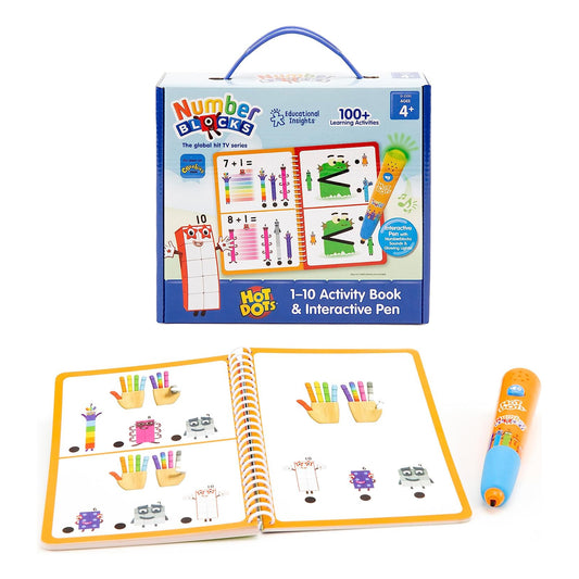 Hot Dots® Numberblocks® 1–10 Activity Book & Interactive Pen
