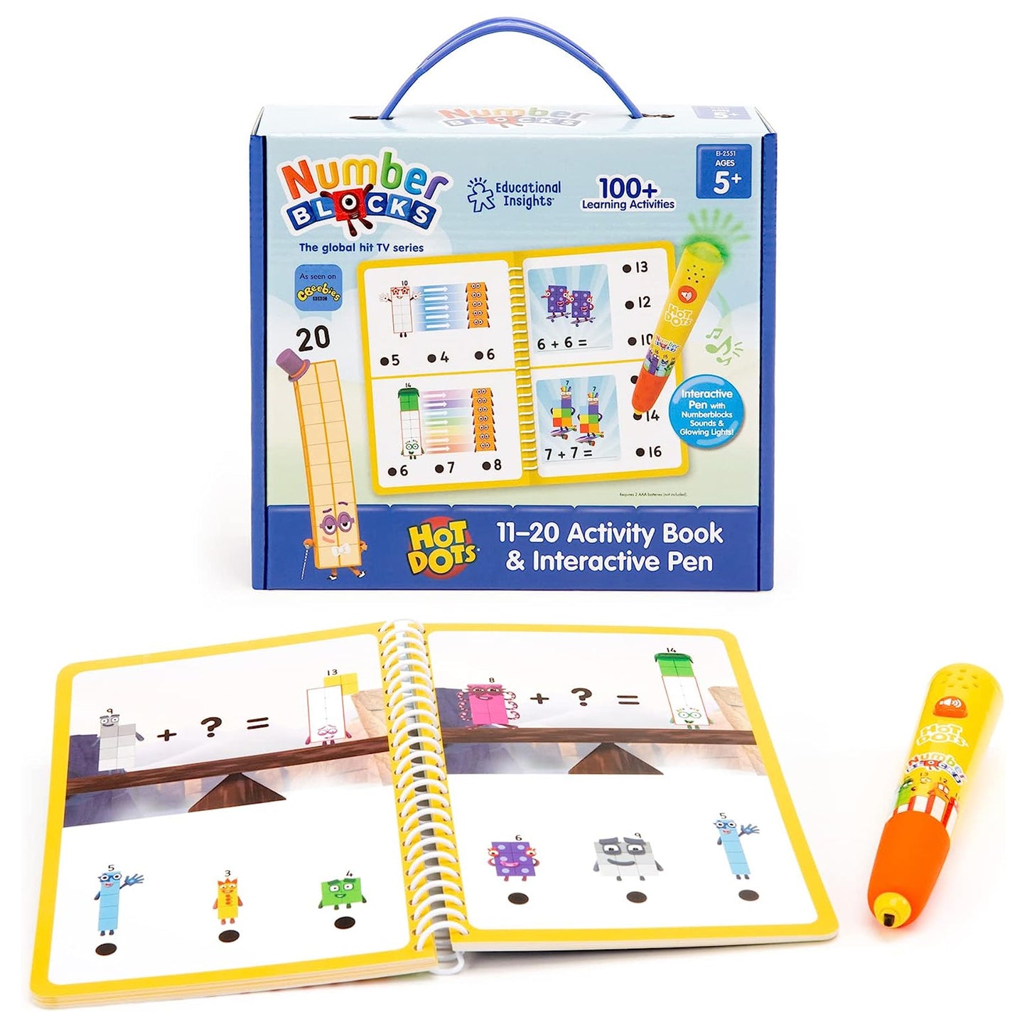 Hot Dots® Numberblocks® 11-20 Activity Book & Interactive Pen