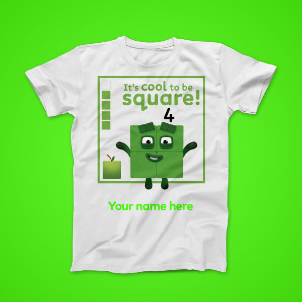It's Cool To Be Square, personalised T