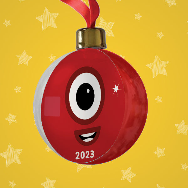 Numberblock One Christmas Bauble
