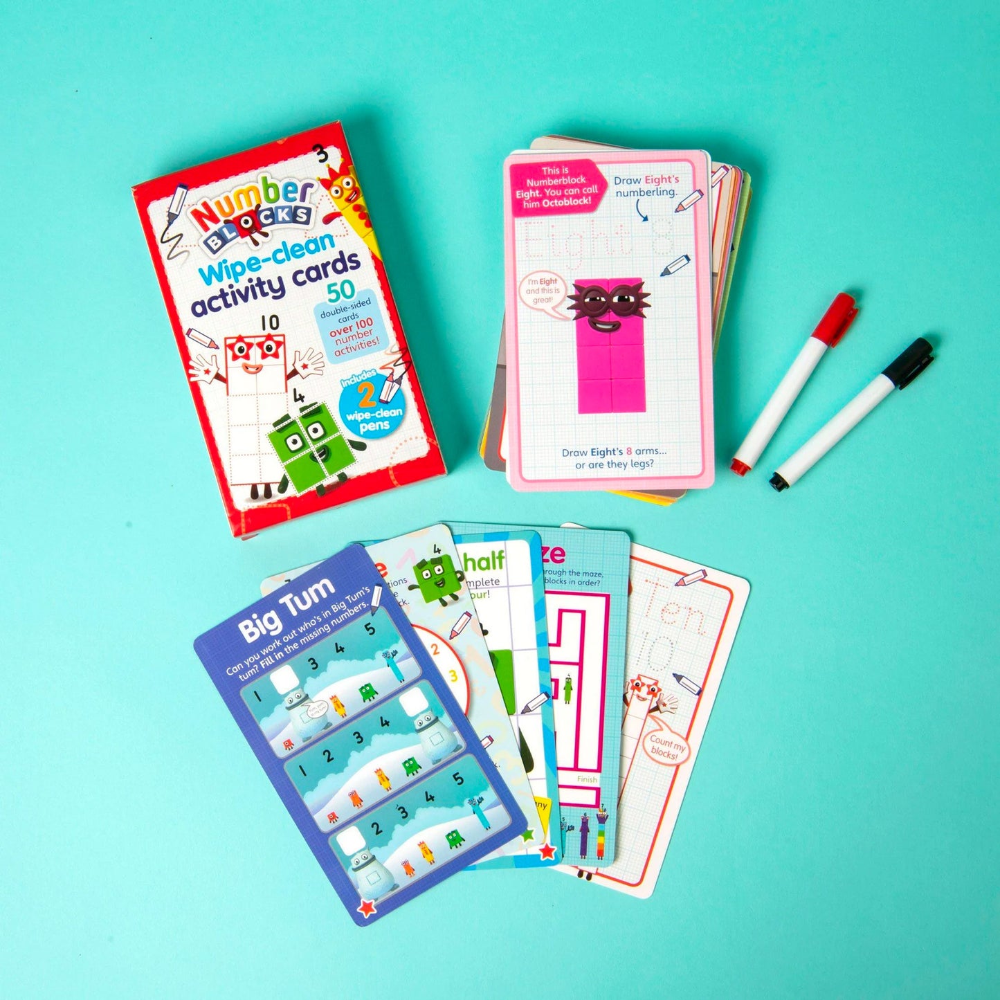 Numberblocks Wipe–Clean Activity Cards