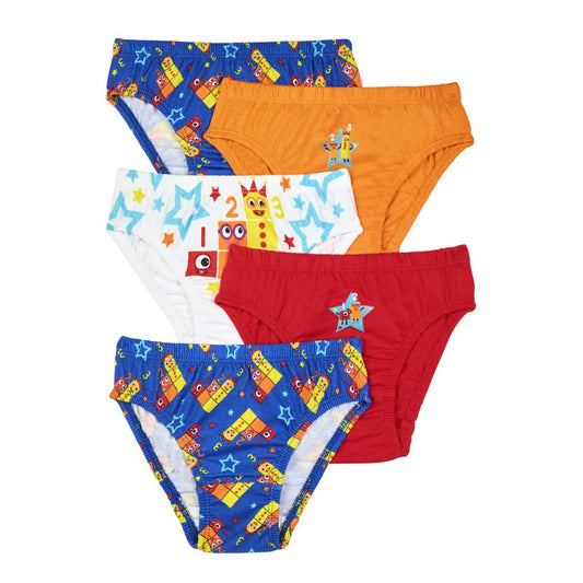 Numberblocks Boys Briefs, Pack of 5 Underwear