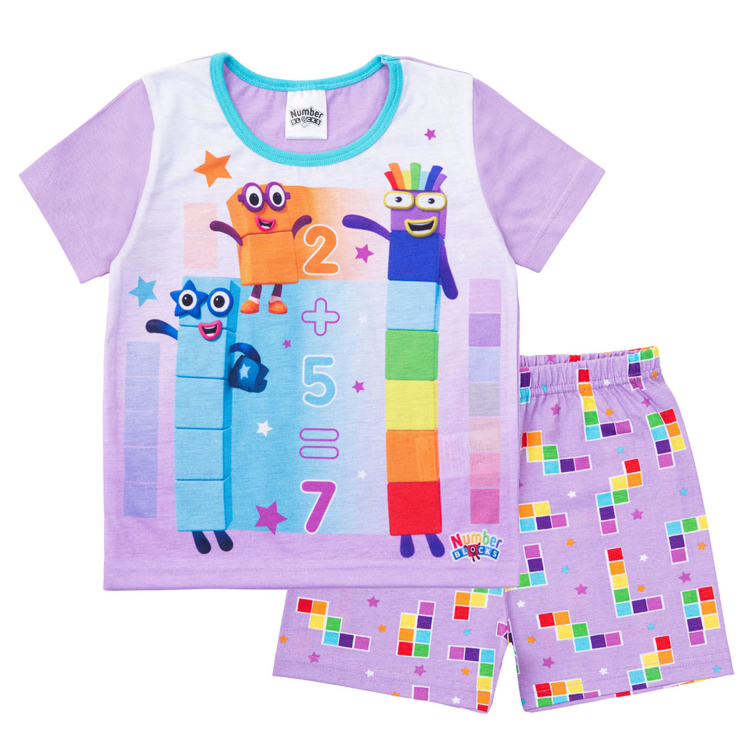 Numberblocks Girls Short Pyjamas