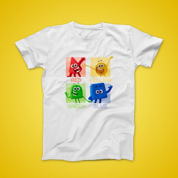 Red, Yellow, Green and Blue T-shirt