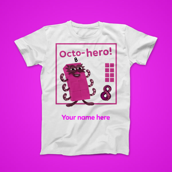 Octo-Hero, personalised T