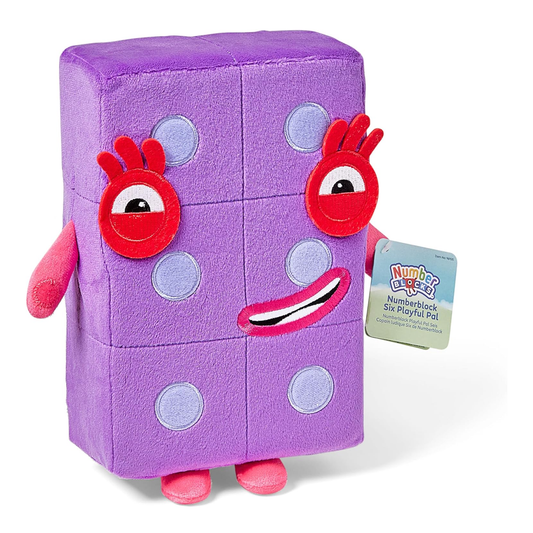 Numberblock Six Playful Pal Plush