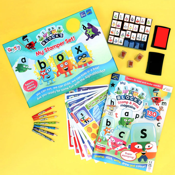 Alphablocks: My Stamper Set and Sticker Magazine – Blocks Shop