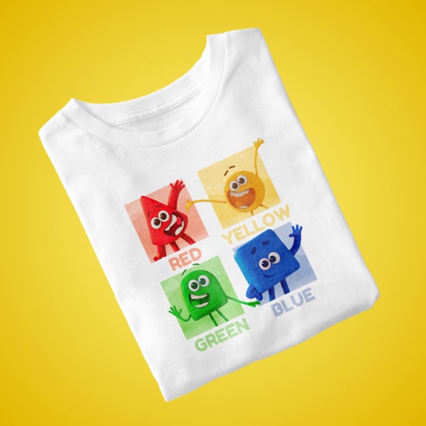 Red, Yellow, Green and Blue T-shirt